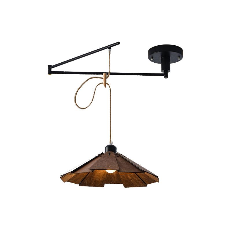 Retro Movable Rotating Arm Pendant Light Simple Modern Personalized Bar Droplight Japanese Folding Telescopic Bedroom Light