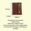 PU Leather Travel Journal Retro Brown Diary Book Multi Functional Notepad  Note Taking