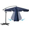 Folding Garden Parasol 6-Segment 350 Cm With Cover Plonos Pl-880