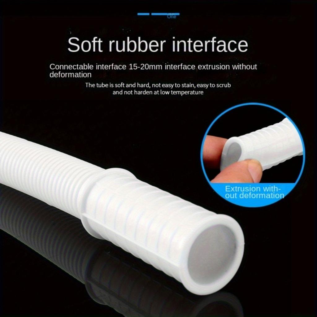Multifunktionellt förlängningsrör för kran med klämma, Enkel installation, Sammanlåsande huvud- och svansdesign, Plastmaterial för trädgård, badrum, kök