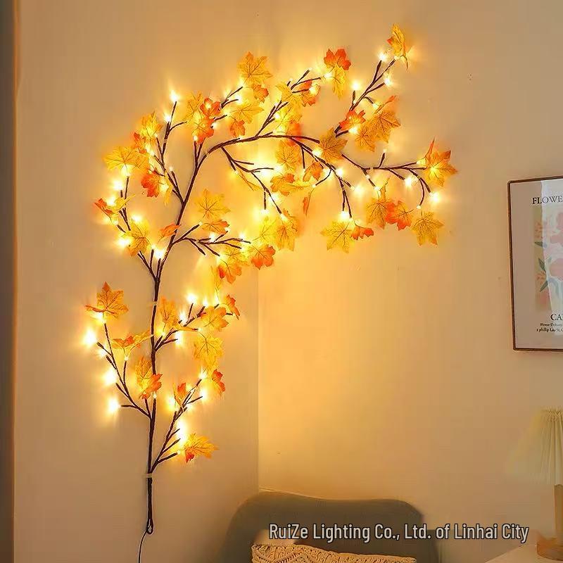 LED Rattan Branch Lamp – Bendable Indoor Night Light