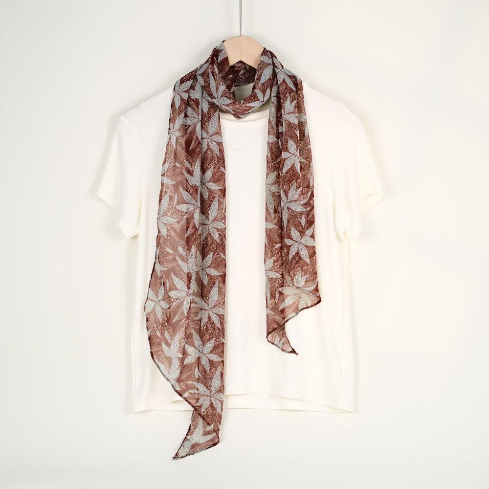 Ribbon Scarf Headband Thin Long Scarves Luxury Leopard Print Scarf  Dress Decor