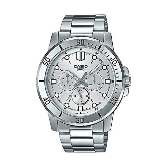 CASIO Standard MTP-VD300D-7E Men s Watch (Silver)