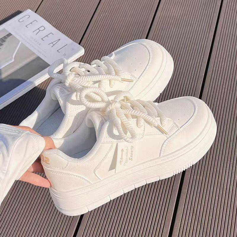 Thick-soled heightening little white shoes women's new autumn women's shoes versatile spring and autumn sports casual board shoes