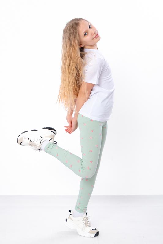 Girls’ Leggings – Soft Cotton Fit & Flexible Waistband ,Any Season, 6000-043 HC