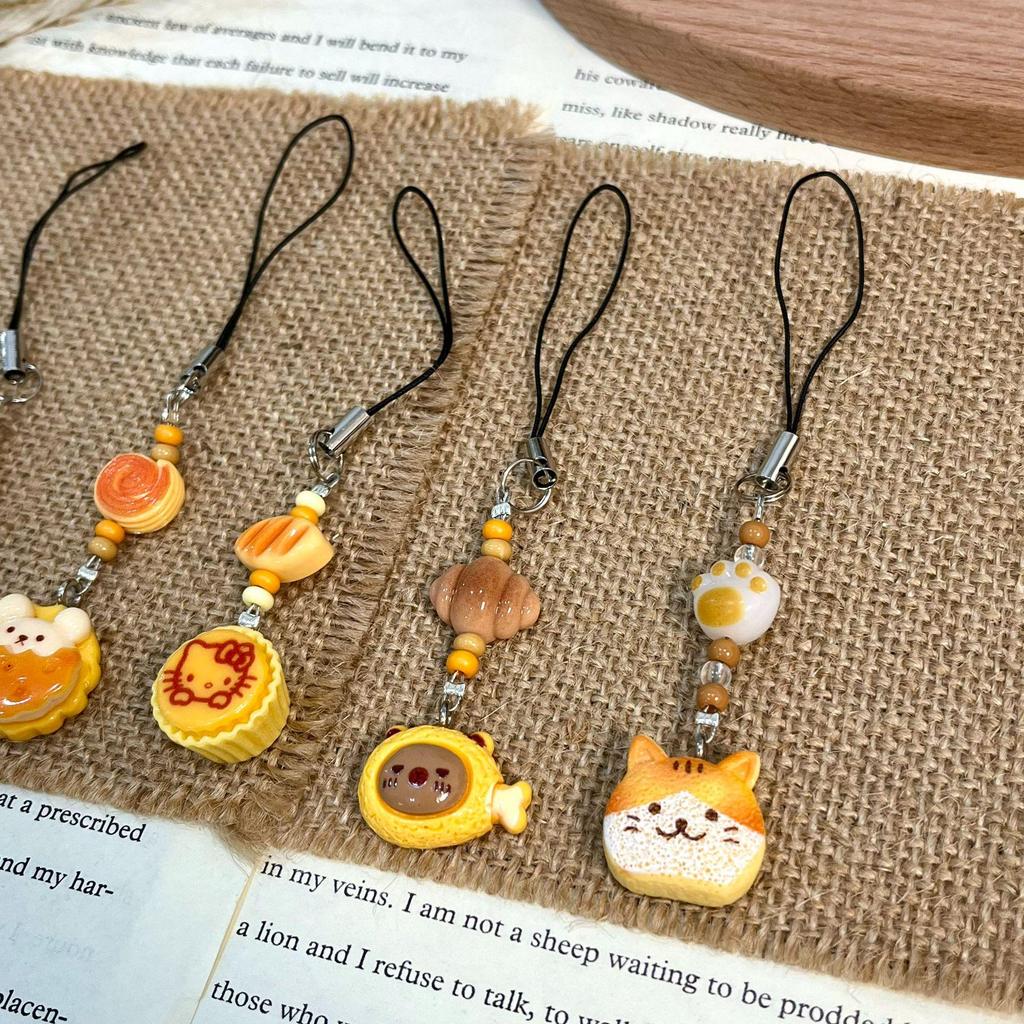 Cute Animal Resin Keychain & Pendant for DIY: Candy Toy & Snack Backpack Accessory
