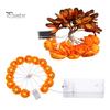 Festive Tabletop Lighting Marigold Flower String Lights, Artificial Cempasuchil Decorative Lamps, Halloween Flexible Warm White Garland LED