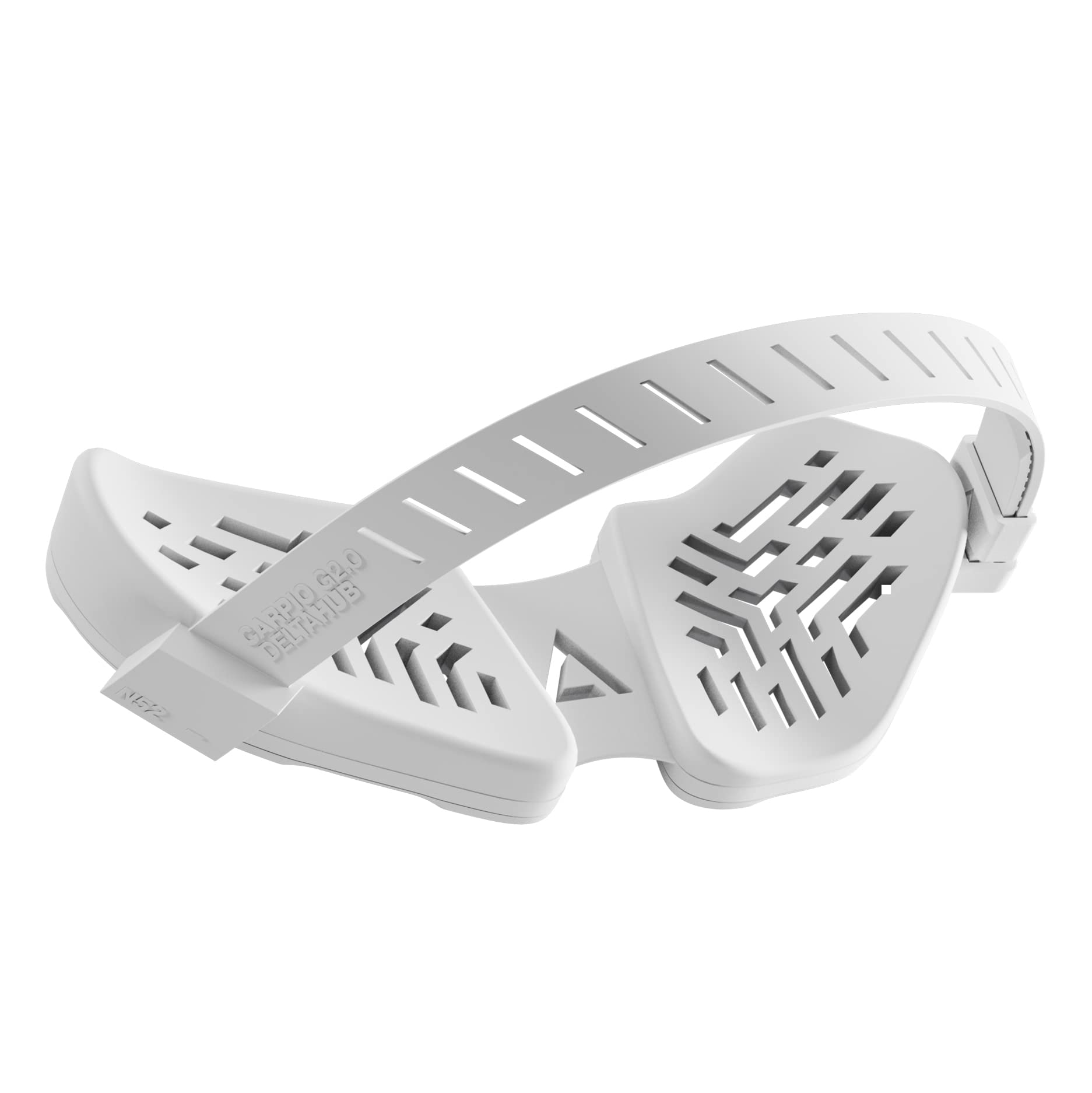 

Deltahub Ergonomic Wrist Rest Carpio Large with PTFE Medically Reduces Wrist Warranty G2.0 Right/L/White (Right-Handed, Size) Wristband, Sole, белый