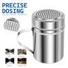 380/200ml Spice Shaker Stainless Steel Seasoning Jar Pepper Bottle Toothpick Holder Cook Salt Shaker Cocoa Cinnamon Sugar Shaker