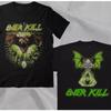 Overkill Metal Rock Band Retro 90s Black Double Sided T-shirt Retro Style Suitable for Fans, Unisex, All Season Style