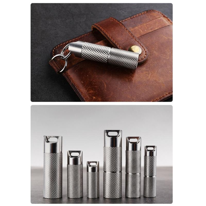 Outdoor Waterproofed Tube Camping Backpacking Container Lighter Holder for Kayaking Backpacking Gear