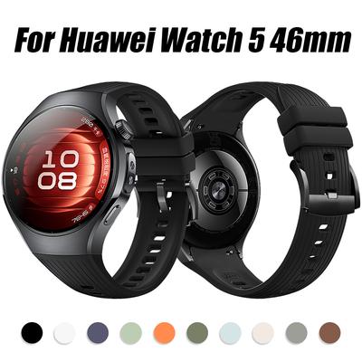 Official Same Style Soft Sport Silicone Strap For Huawei Watch 5 46mm Band WATCH5 46mm Bracelet Watchbands