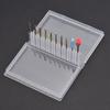 Nail Drill Bit Set Tungsten Steel Drill Bits Mini Cleaning Brushes for Nail Prep Cuticle Nail Gel