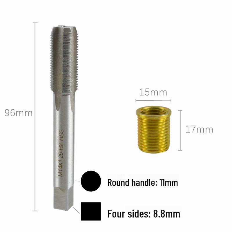 11-Piece M12*1.25 Spark Plug Thread Repair Inserts & Screws Set