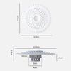 Anti-blocking Silicone Sink Strainer Round Shape Hair Clean Up Mesh Trap Floor Drain Shower Drain Pad Used for Kitchen Bathroom