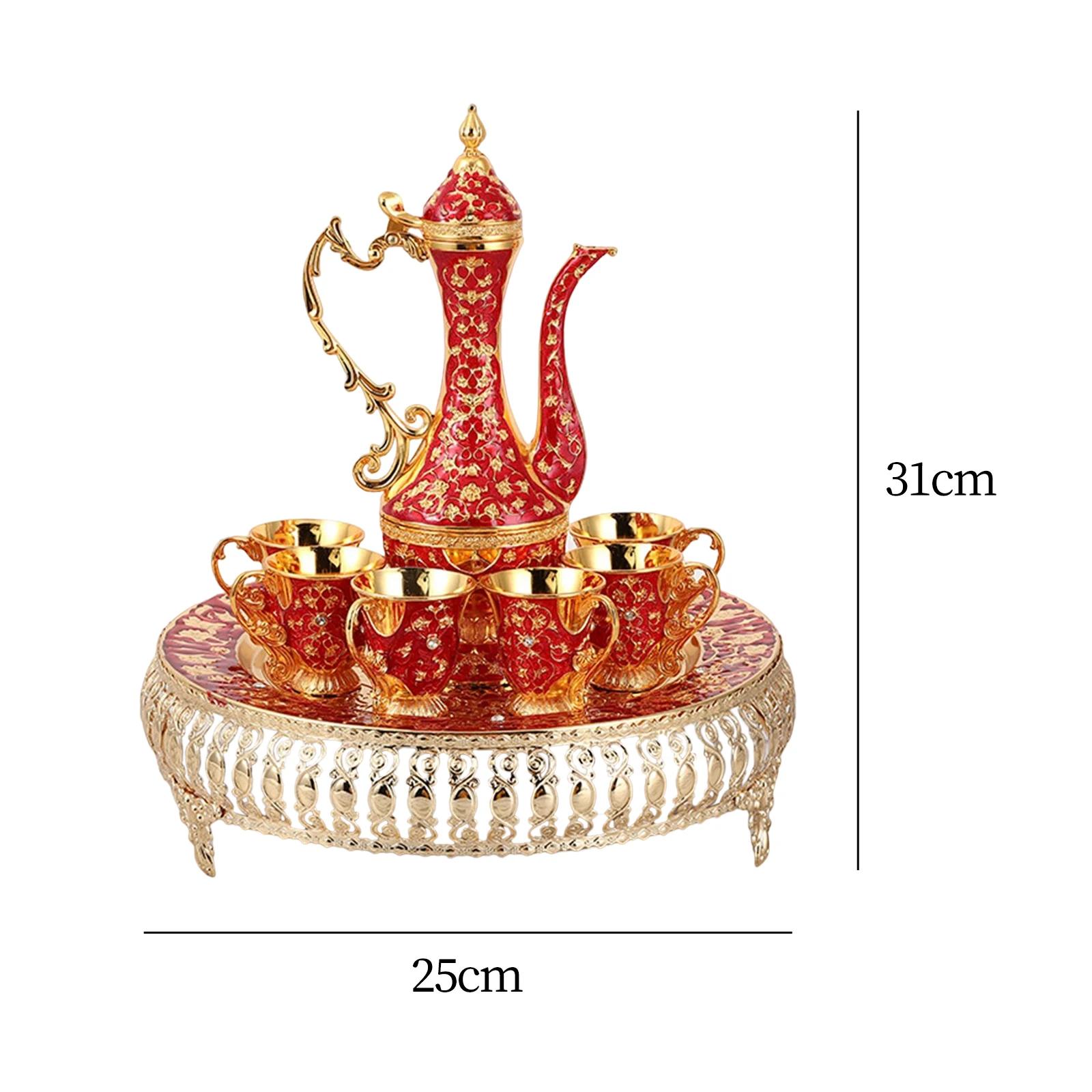 

Набір турецької кавової чашки та чайника Вінтажний для дому Чайна вечірка Весільний подарунокчайник, кавова чашка, прикраса для дому, весільний подарунок.