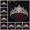 Headpieces Crystal Bridal Tiara Crown Sparkling Baroque Crown  Wedding Hair Accessories