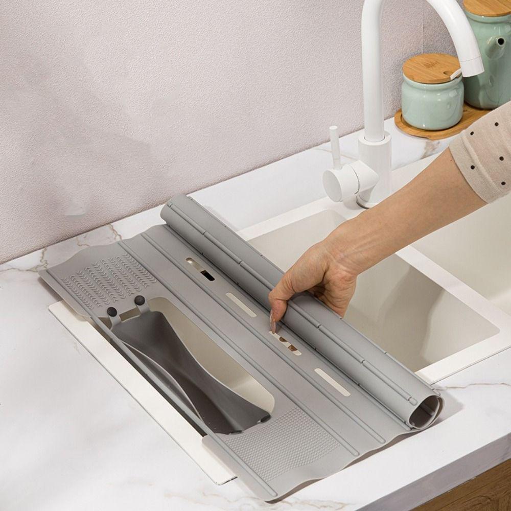 Folding Kitchen Storage Rack Heat resistant Makeup Drainer Rack Sink Drainer Mat for Kitchen