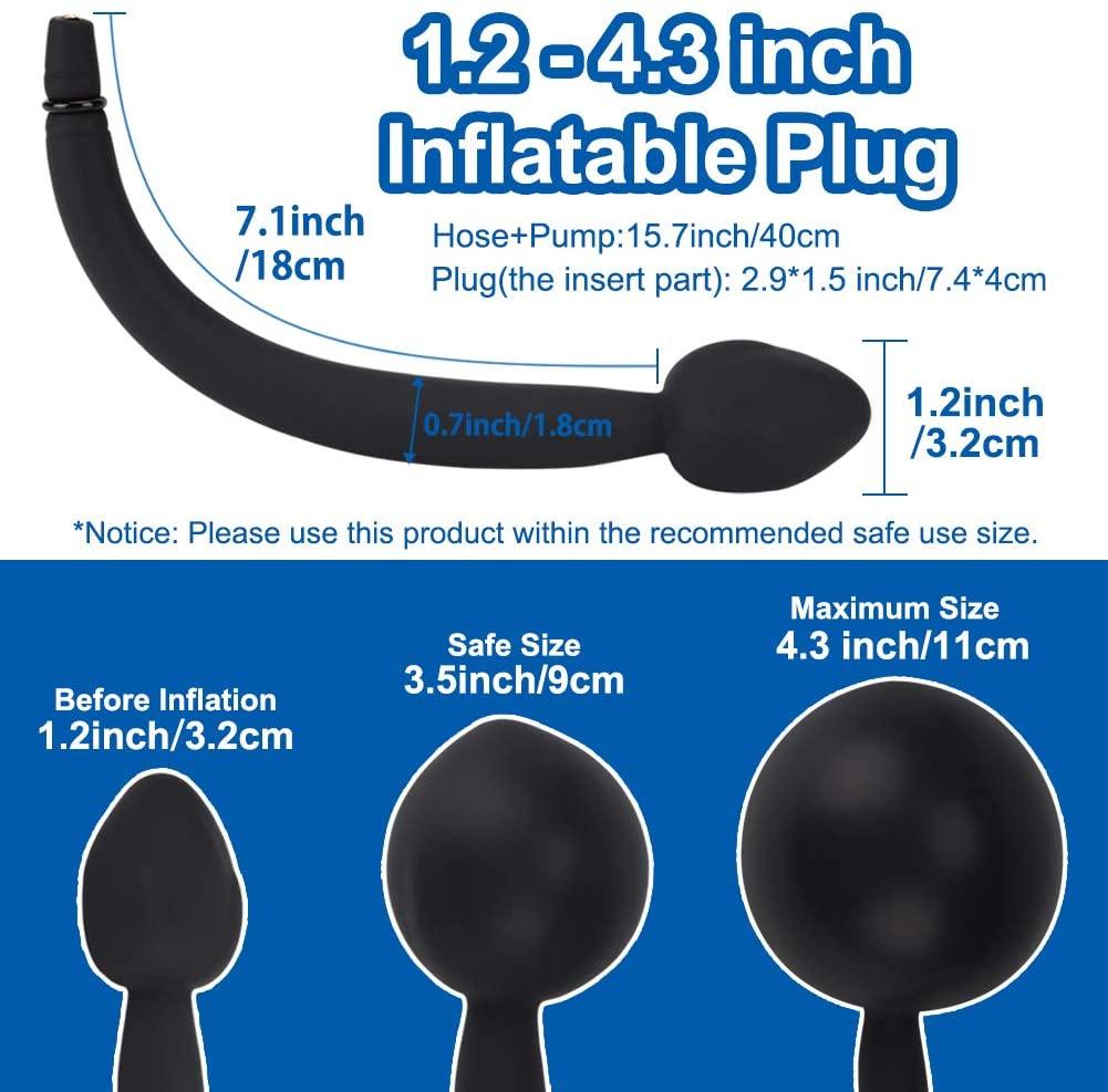 Nadmuchiwany silikonowy korek analny wbudowana kulka metalowa pies ogon szczeniaka tyłek rozwiń trener SM odbyt Sex zabawki stymulator masażer krocza
