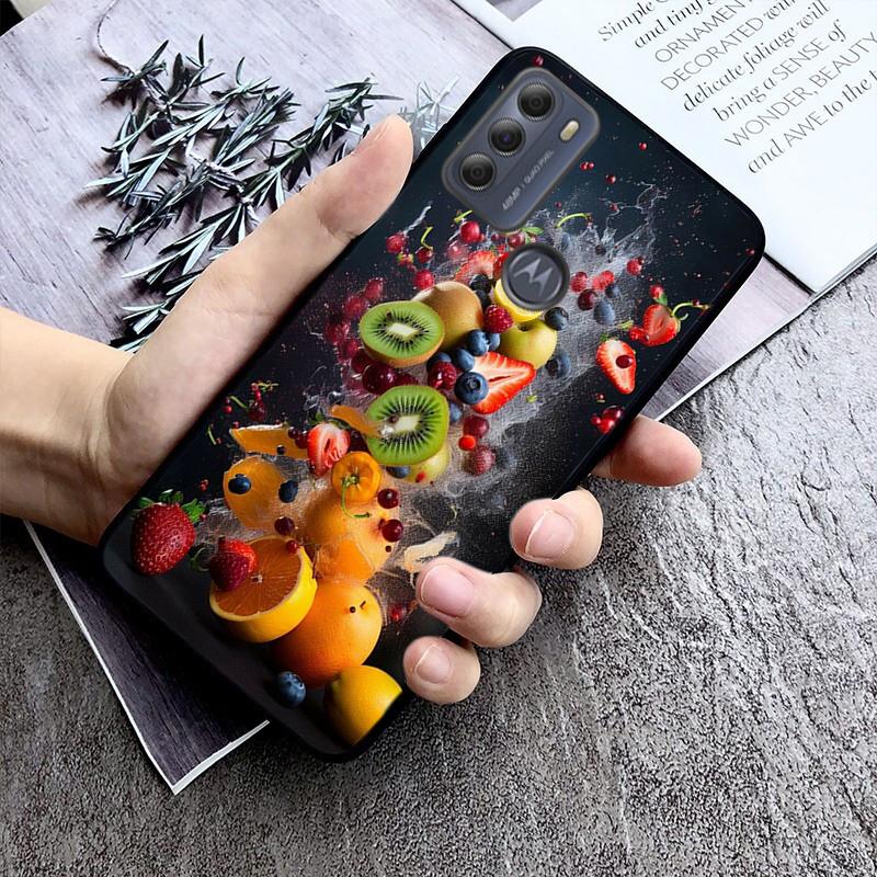 Etui na telefon z owocami do Moto G84 G22 G32 G42 G52 G62 G53 G72 G60 G60S G24 G10 G20 G30 G13 G50 G 5G G Pure