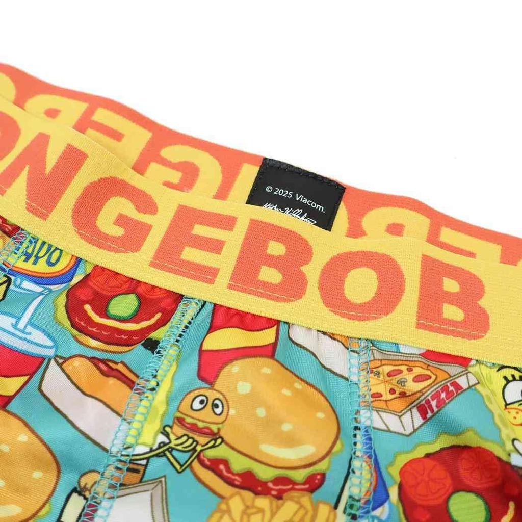 Small Planet Spongebob Squarepants Food Print Boxer Briefs Men's (Size M)