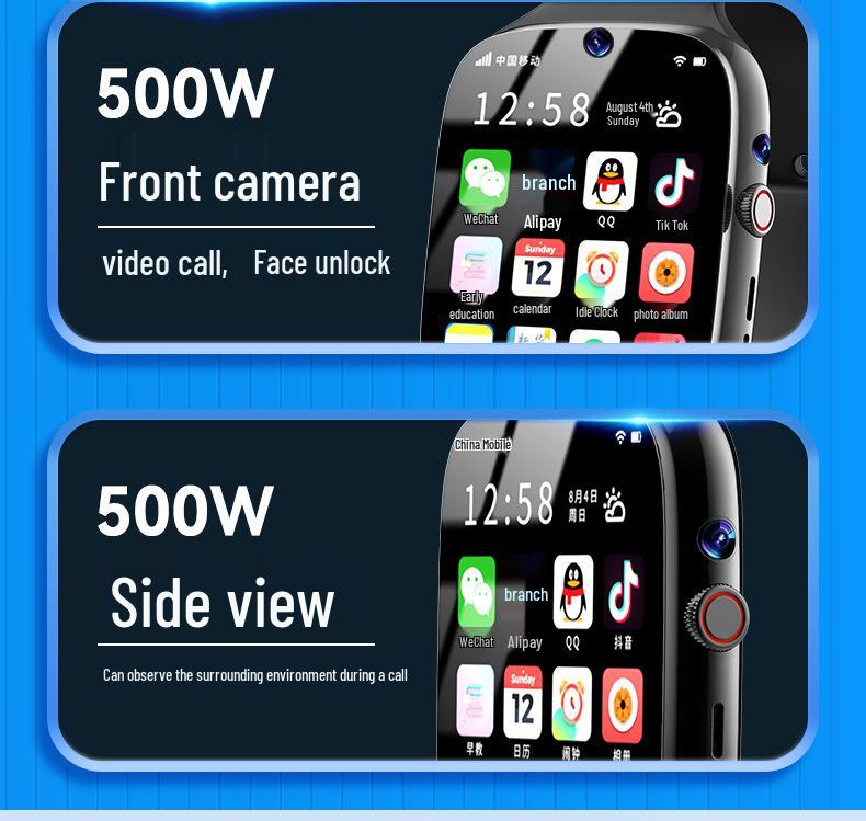 5G Children's Smartwatch T95 with SIM Card, Dual Cameras, Alipay, and WeChat Positioning M95