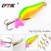 FTK 1PC 8 Farben Löffel Fischerei Köder 21g/27g/35g Mit Drillinge Bass CrankBait löffel Kurbel Köder
