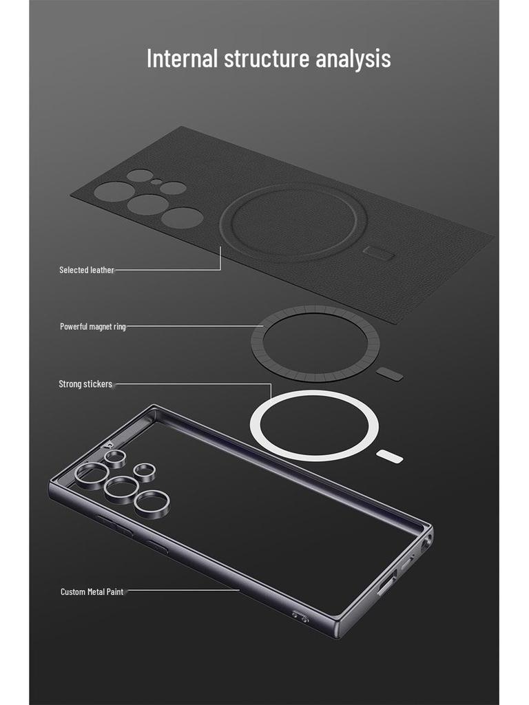 Magnetic Ring Skin-Feel Case for Samsung S24/S23 Ultra