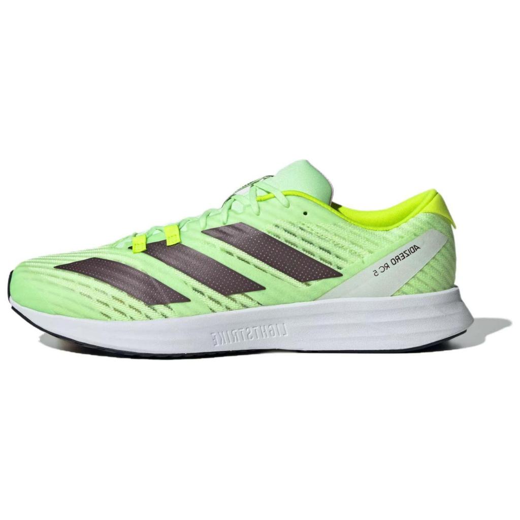 Adidas Adizero Rc 5 Shoes Comfortable Simple Fabric Low Top Casual Training Racing Running Shoes Unisex Shoes Green Yellow IE3720