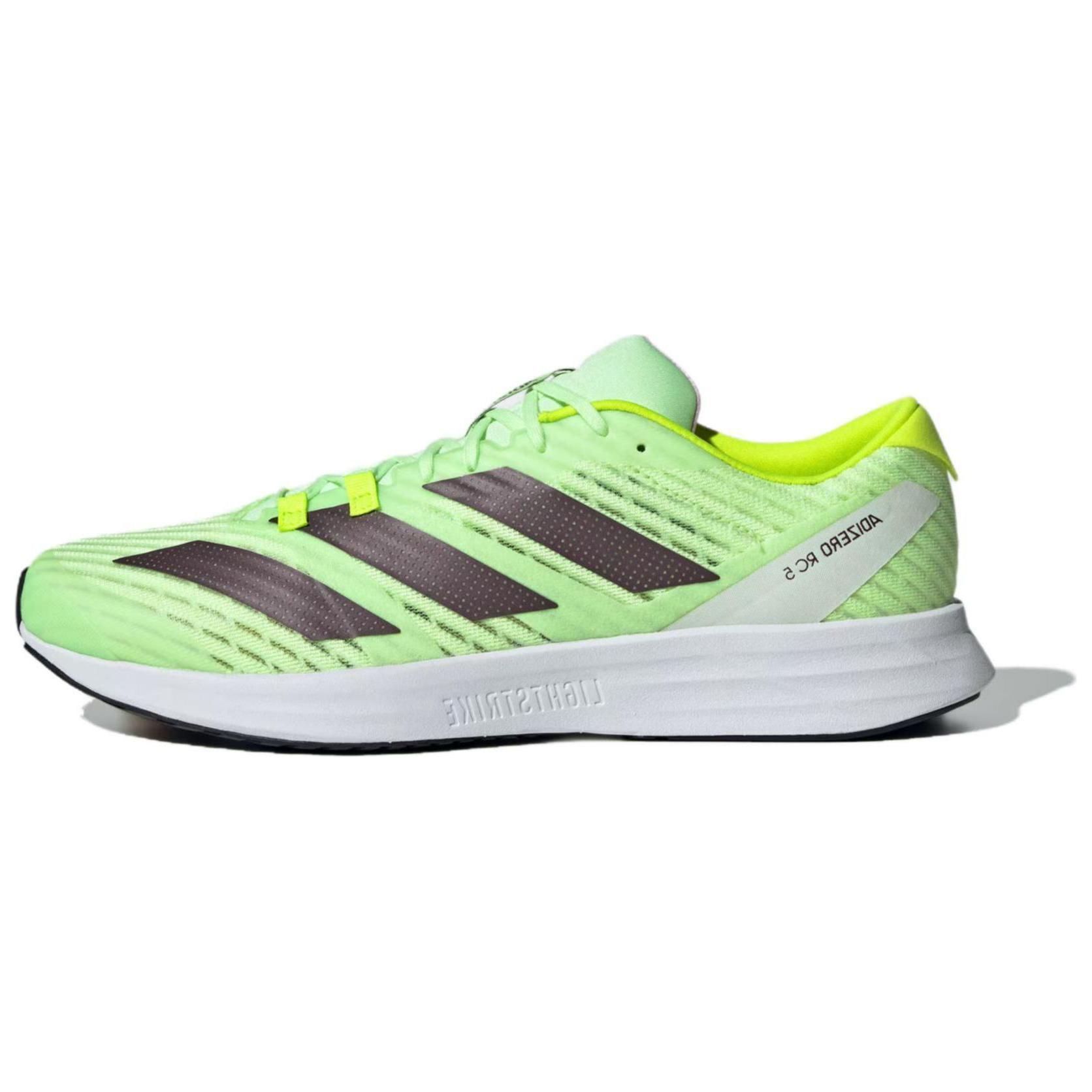

Adidas Adizero Rc 5 Shoes Comfortable Simple Fabric Low Top Casual Training Racing Running Shoes Unisex Shoes Green Yellow IE3720 38⅔