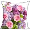 Lilac Flower Polyester Cushion Cover Children's Room Decoration Pillow Case Living Room Home Decoration