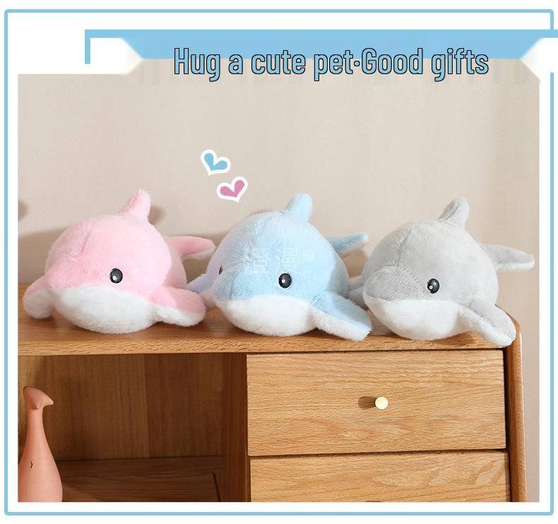 Adorable Dolphin & Orca Plush Ocean Animals - Stuffed Shark & Seal Doll for Children, Perfect Birthday Gift