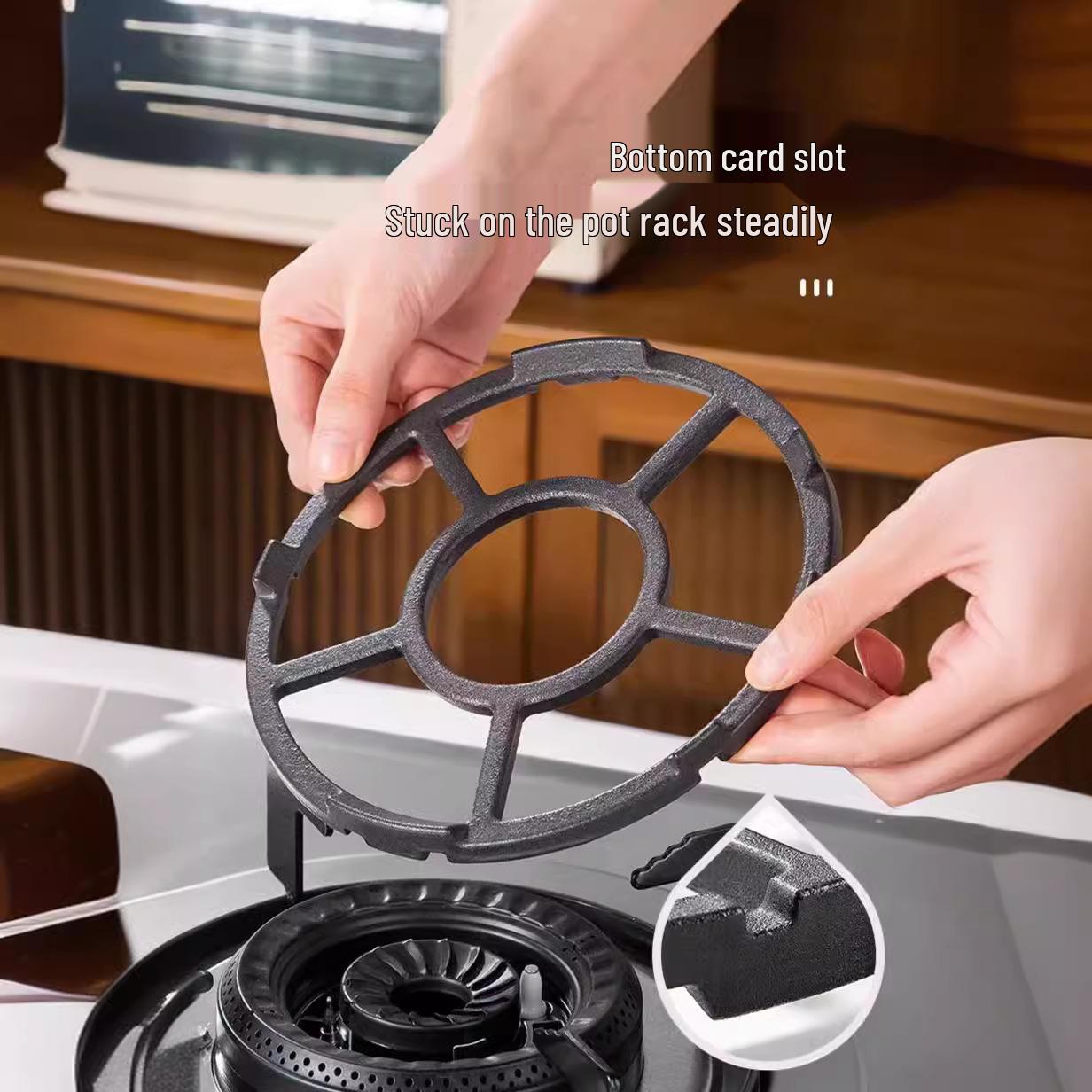 

Универсальная нескользящая чугунная подставка для газовой плиты для маленьких кастрюль и молочников