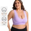 5 Pcs Plus Size Wire-Free Back-Supported Sports Bra for Running and Fitness - Breathable Mesh Cutout