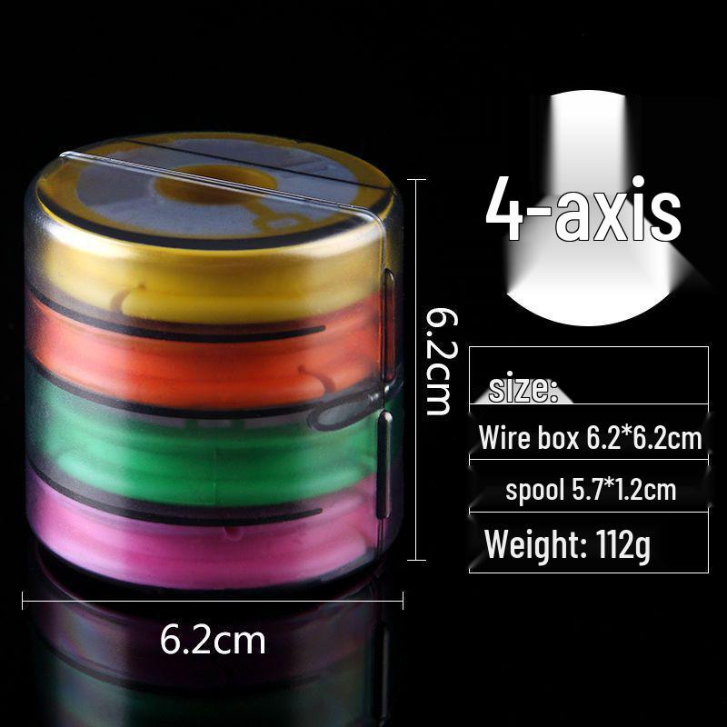 Rainbow Silicone Multifunctional Fishing Line Reel Box