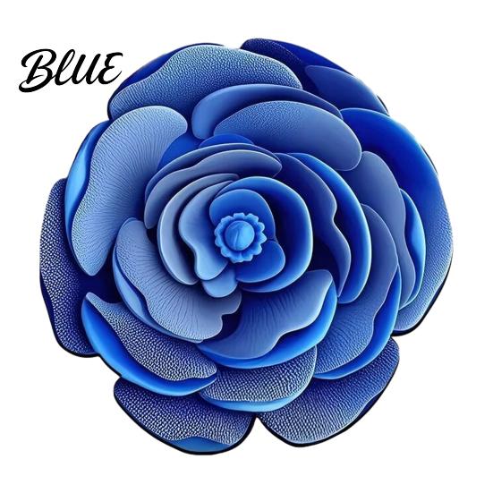 Realistic Decorative Rug Shape Entrance Absorbent Non-Slip Bath Mat 3D Flower Floor Three-dimensional for Living