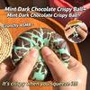 Peppermint Chocolate Soft Ball - Crispy Shell That Can Be Broken + Soft Filling Inside - Suitable For Dual Stress Relief Toy