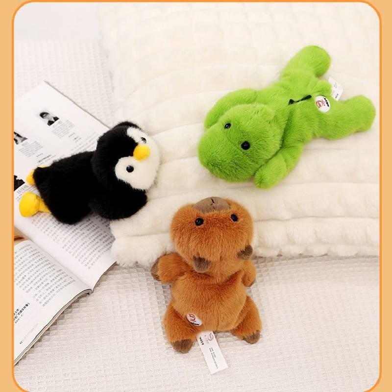 Flat Series Lying Turtle Pig Duck Animal Plush Toy Stuffed Doll Gift Decoration
