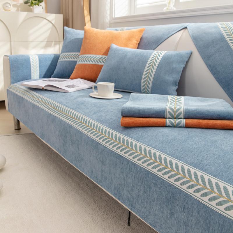 New Chenille Sofa Cushion Simple Modern Four Seasons Universal Non-Slip Cushion Sofa Cover Cover Cloth
