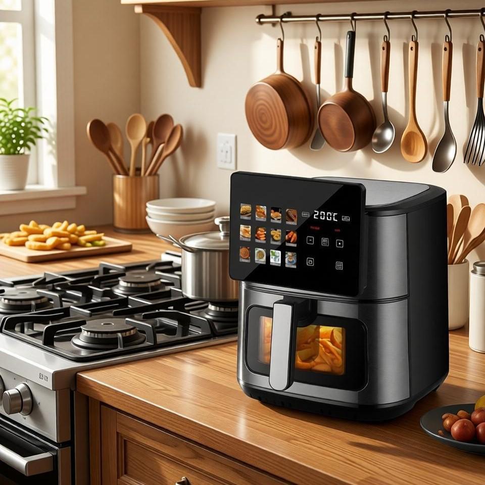 2026 Multi-Functional Large Capacity Air Fryer Oven with Visible Window