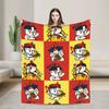 Ramen Buldak Spicy Chicken Blanket  Warm Aesthetic Plush Throw Blanket For Home Decor Travel Flannel Bedspread Bed Cover