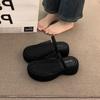 Fashion Fashion Hollow Thick-Soled High-Heeled Sandals 2025 Summer New Bag Head Thick-Soled Heightening Casual Slippers Women