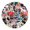 50 Japanese Manga Magic Back Battle Stickers Suitcase Mobile Phone Notebook Water Cup Decoration Stickers