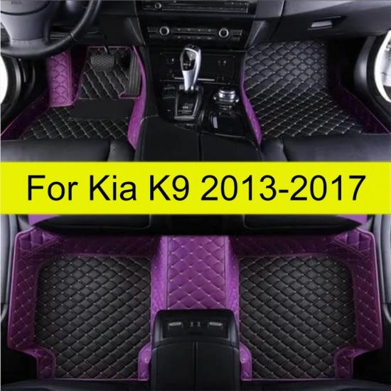Car Floor Mats For Kia K9 2013 2014 2015 2016 2017  Auto Foot Pads Automobile Carpet Cover Interior Accessories