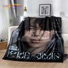 3D Kpop Jeon Jung Kook Jk JIMIN Star Blanket,Soft Throw Blanket for Home Bedroom Bed Sofa Picnic Travel Office Cover Child Gift