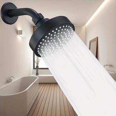 High Pressure Shower Head -Powerful, Luxurious Bathroom Shower Head with Powerful Jet and Small Silicone Nozzle - Wall Mounted