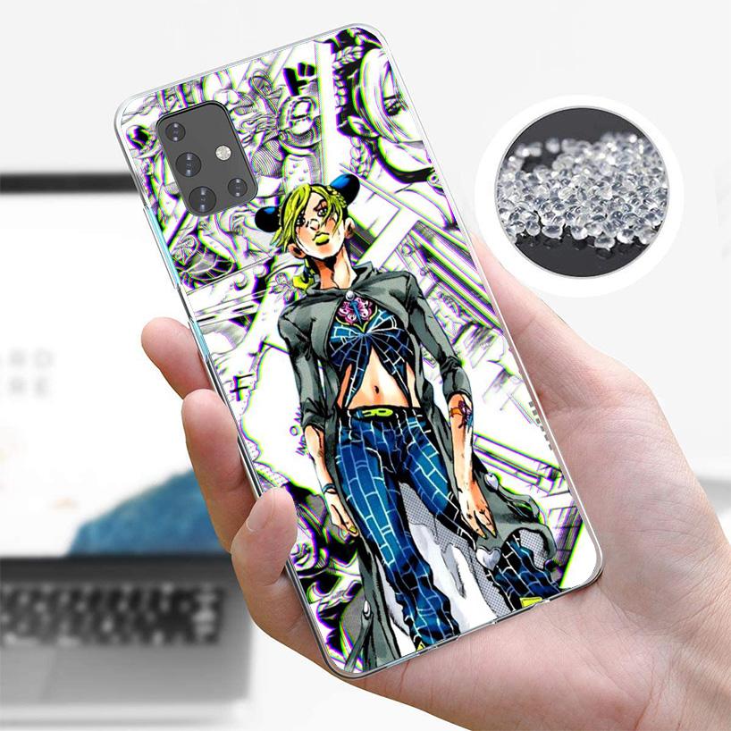 JoJo Bizarre Adventure Jolyne Cujoh Cover Phone Case For Samsung Galaxy A12 A22 A32 A52 A72 A02S Phone Case Note 20 Ultra 10 S10