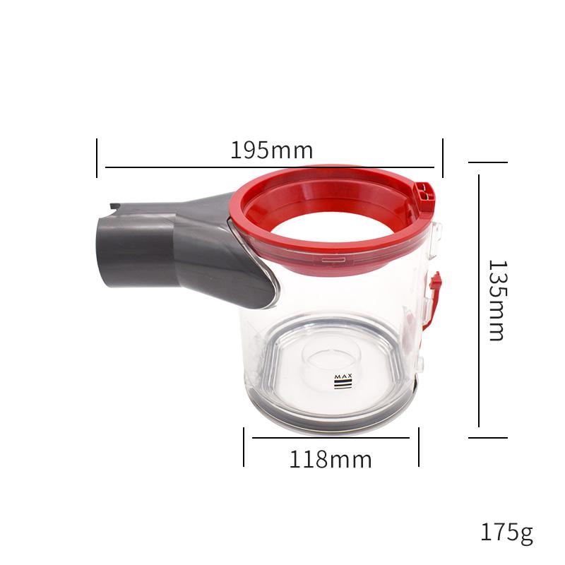 For Dyson V8/V7 Vacuum Cleaner Clear Dust Bin Replacement Dust Bucket
