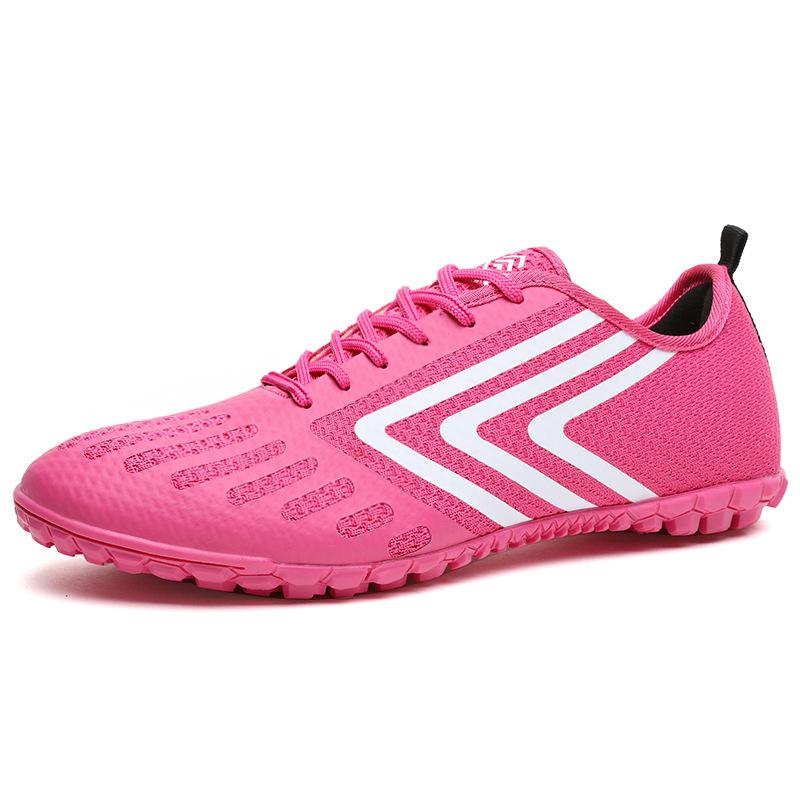 

8901 football shoes male and female teenagers fly-woven mesh rubber nails long nails broken nails grass sports training shoes 44