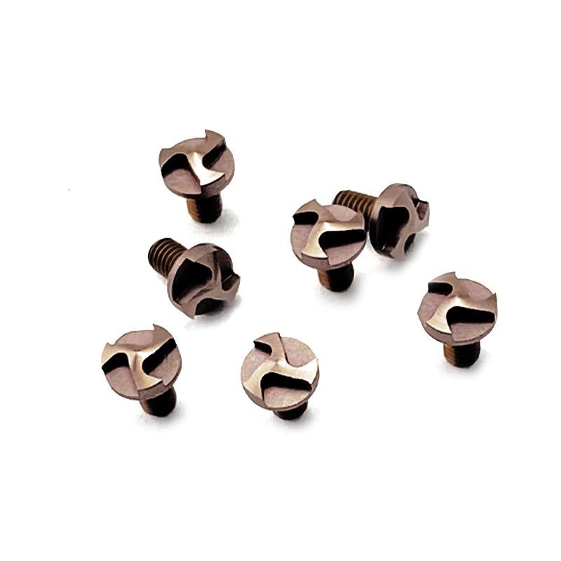 Customized M2.5 Windmill Head Screws for DIY Folding Knife Modification Accessories Stainless Steel Knife Handle Screws-4pieces